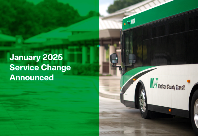 January 2025 Service Change Announced